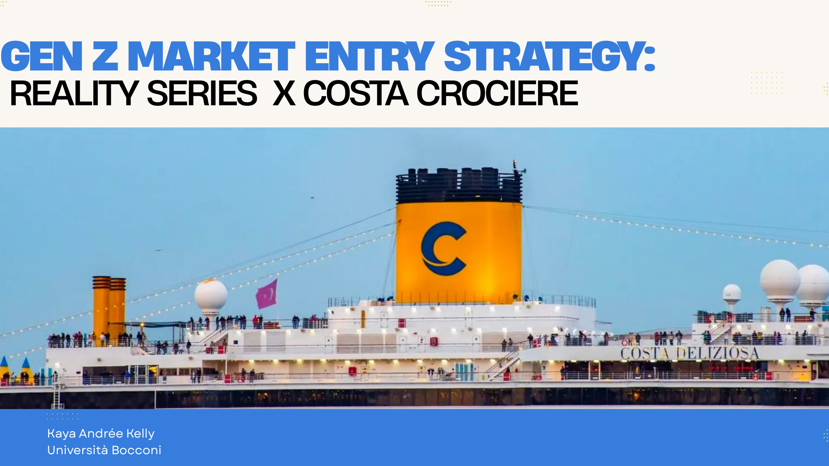 Costa Crociere Gen Z Market Entry Strategy — slide 1